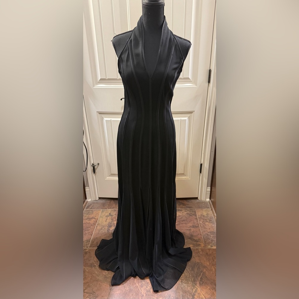 Vintage Lillie Ruben Elegant Black Evening Gown